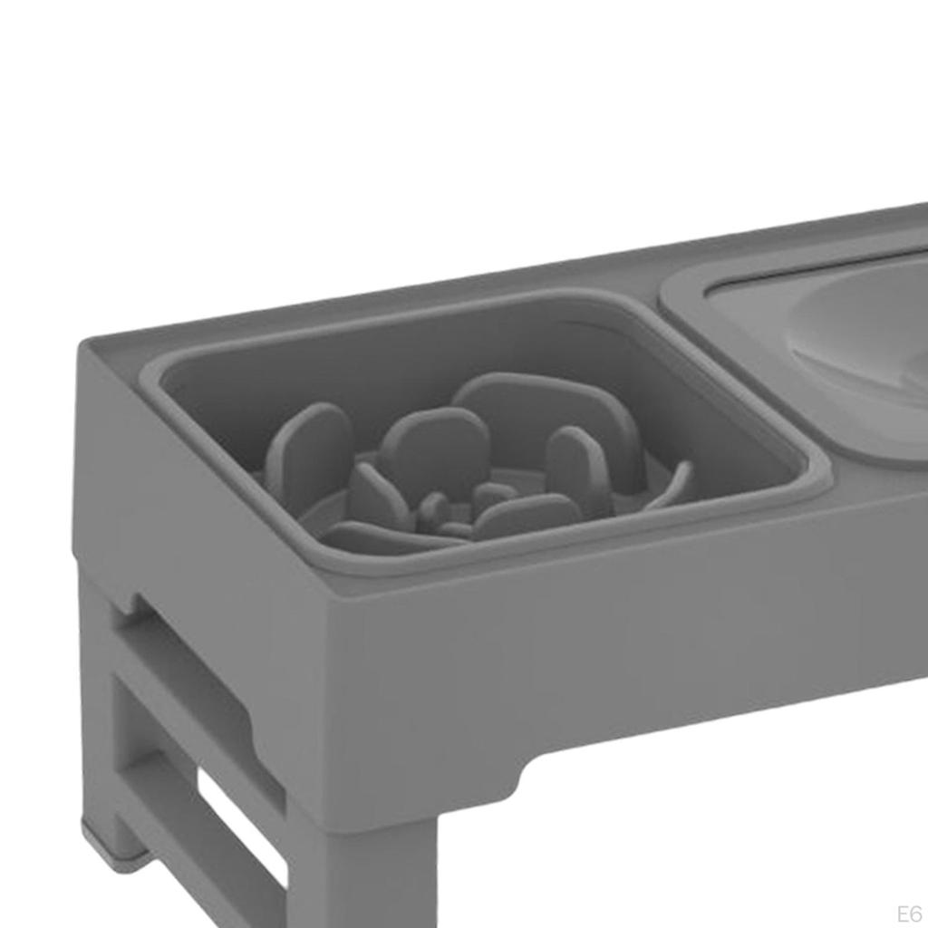 Миски,Миска для собаки и миски,Двойная миска с регулируемой высотой для мелких и средних собак и кошек