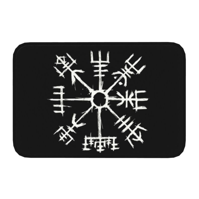 Viking Odin Valknut Runes Front Door Floor Entrance Mats Norse Vikings Valhalla Kitchen Bathroom Doormat Garage Carpet Rug
