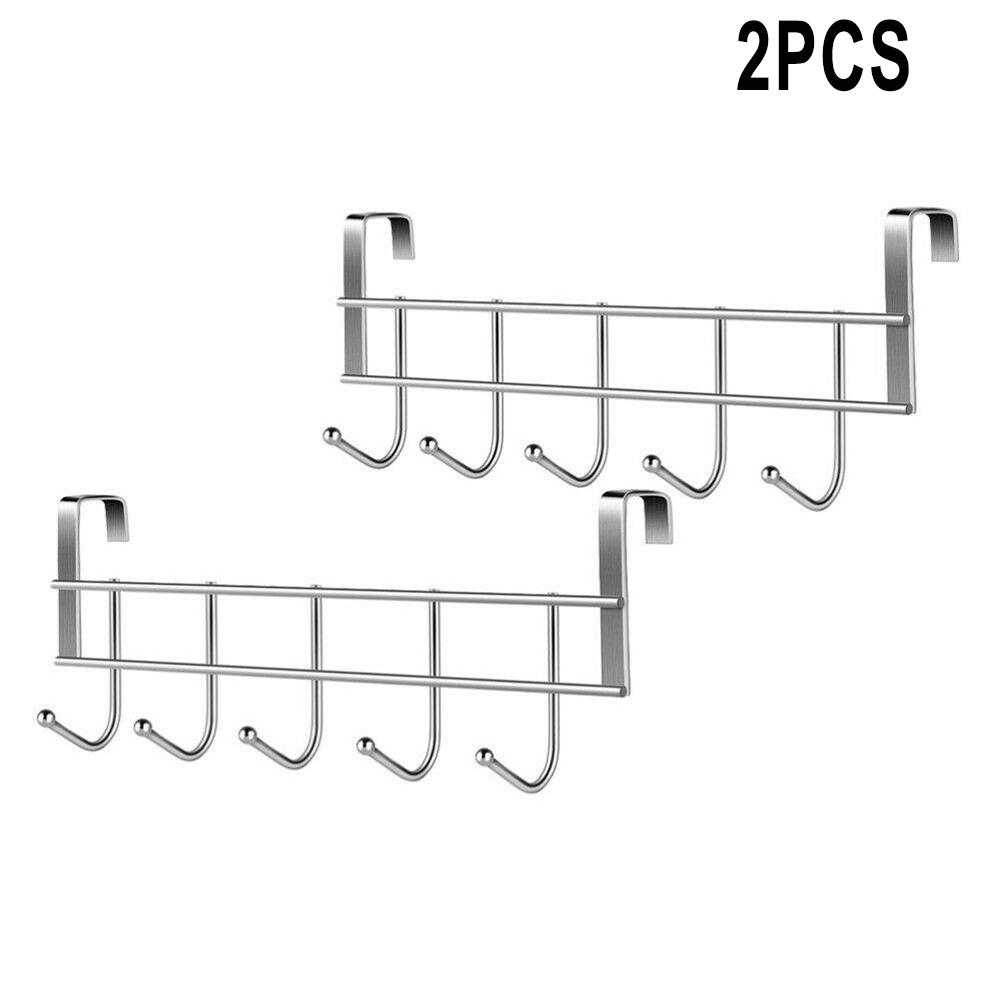 Абсолютно новые крючки для гаражных ворот ванной комнаты, серебристые