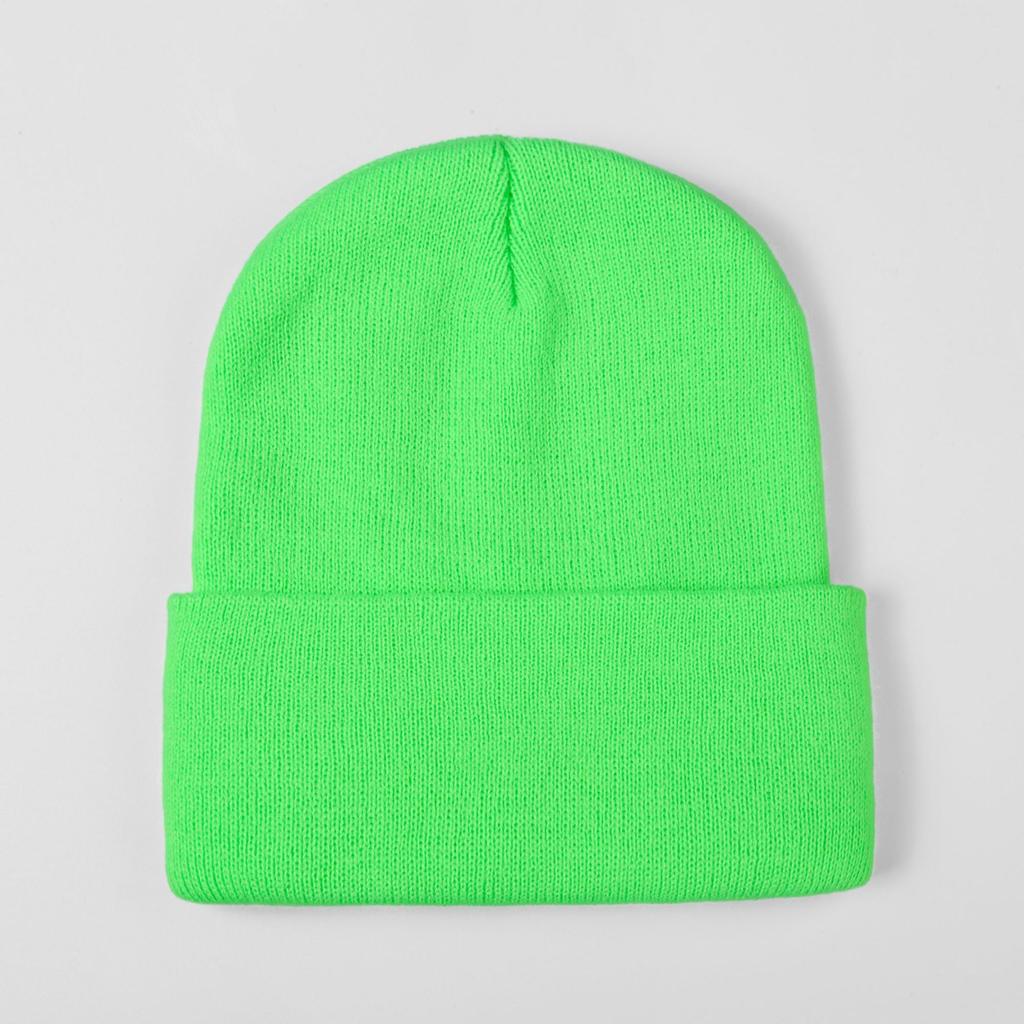[Spot] Hot-selling large-size knitted hats, European and American trends, outdoor warm flanging cold hats