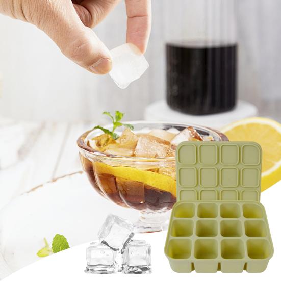 Силиконовый лоток для льда с крышкой, гибкая форма для льда без BPA на 12 кубиков, экономящая место, легко снимаемая, штабелируемая квадратная форма для льда