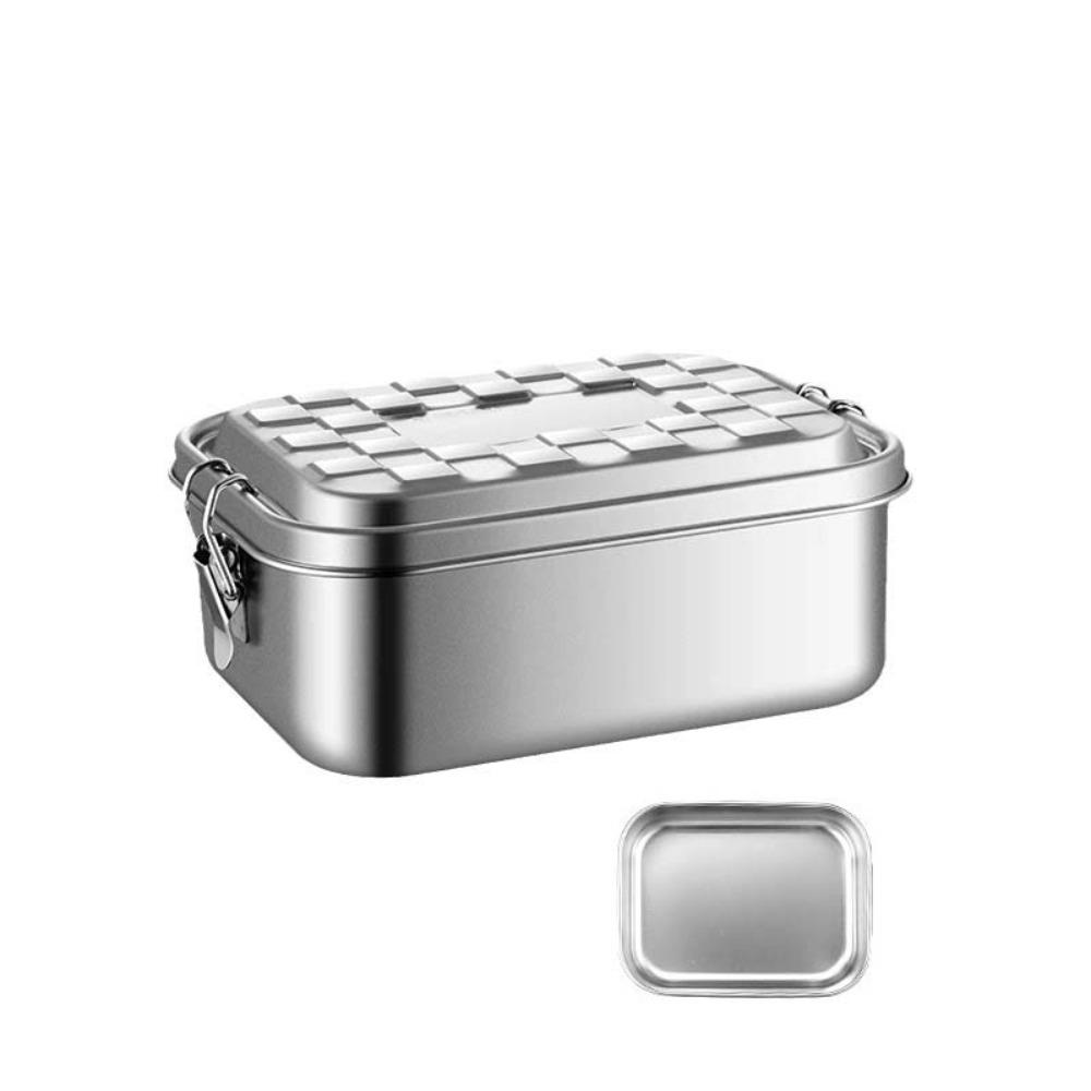 Rectangular Lunch Container 1/2/3 Compartment Fresh-keeping Box Picnic