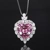 Ювелирное изделие Птичье гнездо огранка ретро большое ожерелье с кулоном в форме сердца основной камень 20 * 20