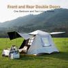 Double Layer Waterproof Camping Tent Two Door Portable Automatic Setup Tent for Camping Hiking