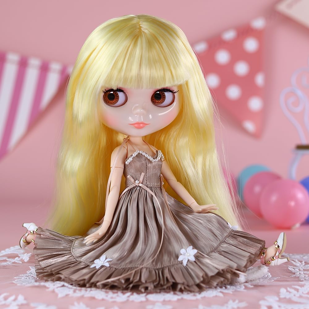 ICY Fortune Days Кукольная одежда Синяя Подходит для куклы ростом или 30 см Платье Подходит для одежды - Платье, Аксессуары 1/6, Блайз, Обитсу, Ликка-чан