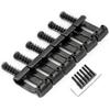 Musiclily Ultra 10.5mm Hardened Steel Vintage Bridge Saddles for Strat Electric Guitars, Black (Set of 6)