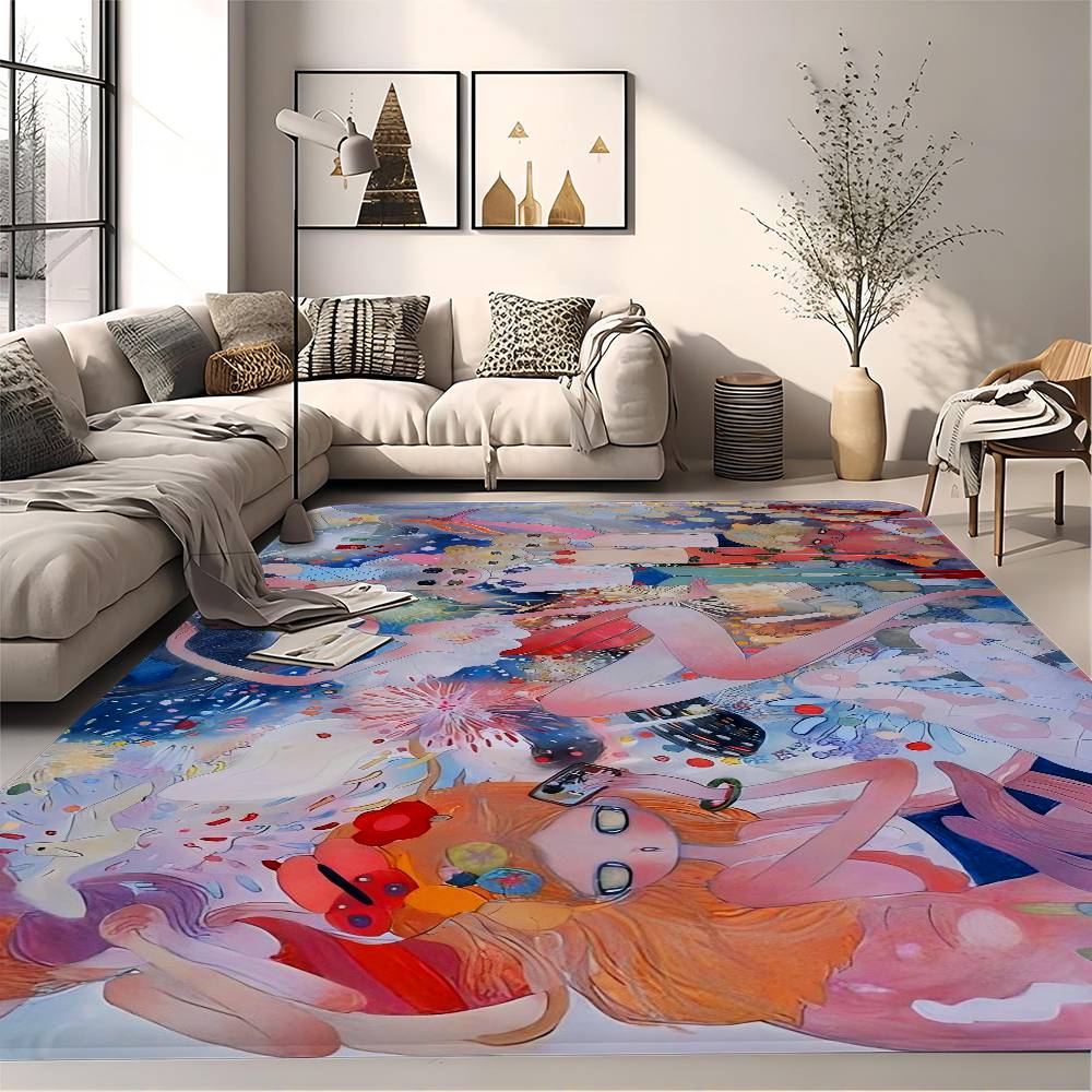 A-Aya T-Takano Art Anime Bathroom Mat Kids Room Bedroom Decoration Balcony Anti-Slip Doormat Living Room Welcome Rug