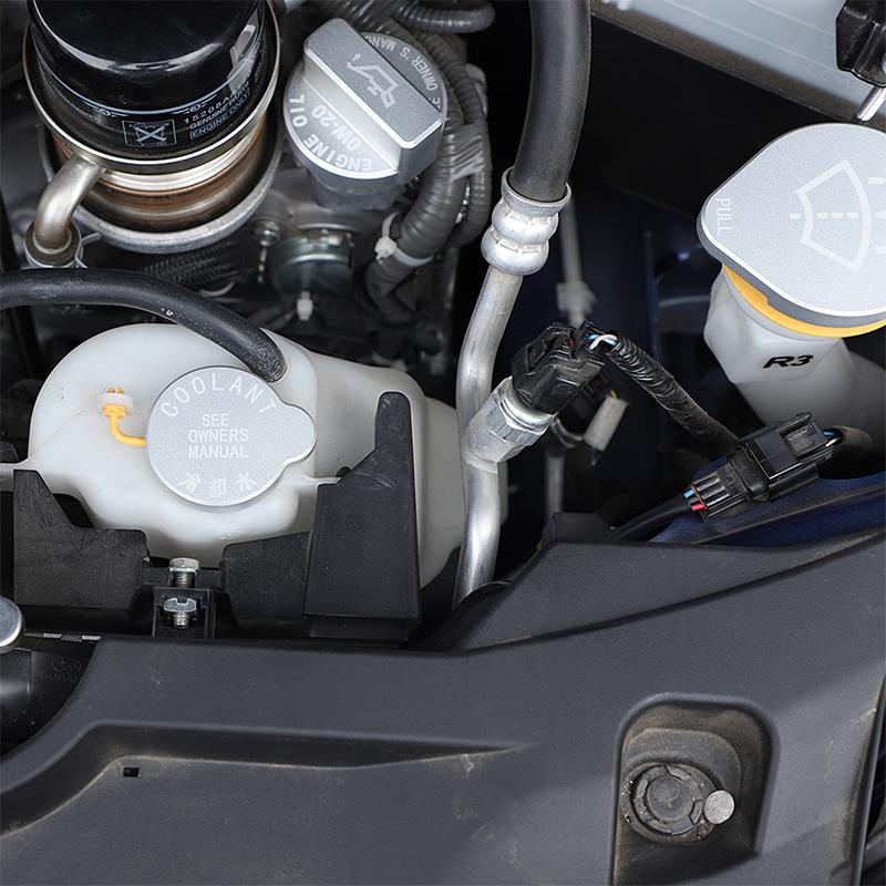 Для Subaru WRX 2026 2026 2026 Алюминиевый Серебристый/Красный Крышка маслозаливной горловины двигателя автомобиля Крышка бачка с жидкостью Крышка бачка с водой Автоаксессуары