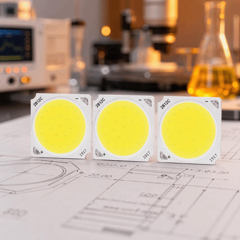 12PCS 1080LM High Power LED Chip 12W Round LED Chip Easy COB Light Source DIY Indoor Lighting