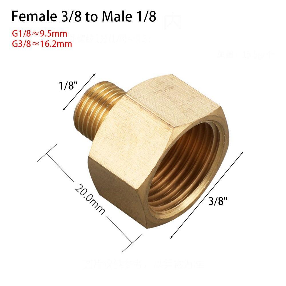 1/8 1/4 3/8 1/2 3/4 Резьбовые шестигранные переходники-редукторы с внутренней резьбой на наружную Медная трубная арматура Вода Газ Адаптер-соединитель