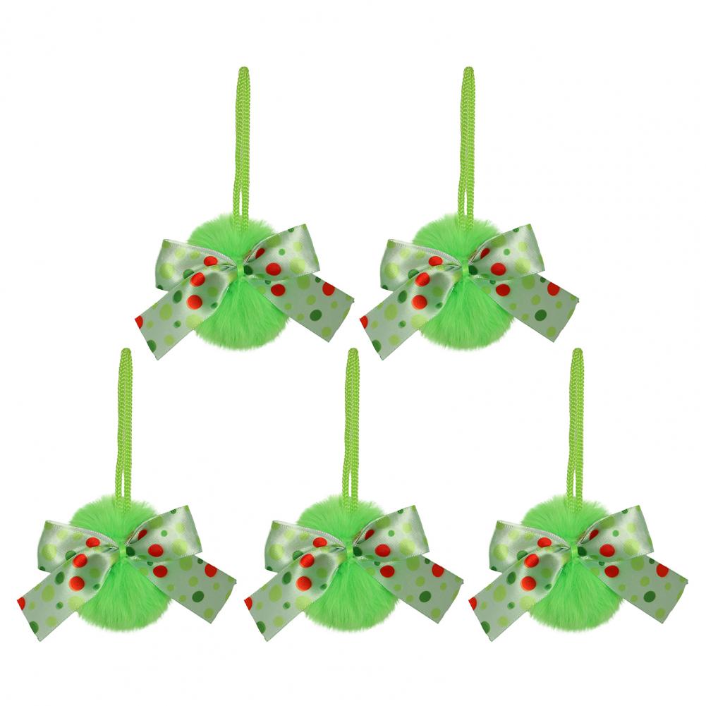 Легкая установка Рождественский декор Дружелюбный к новичкам Декор для рождественской елки Праздничные зеленые пушистые шары-украшения для праздника