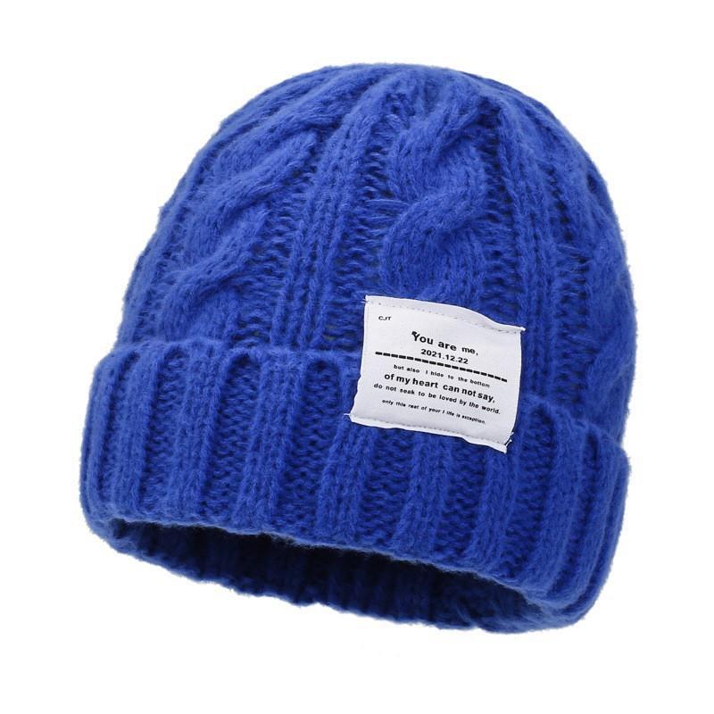 Женская эластичная шапка-бини, зимняя шапка-череп, мягкий повседневный головной убор, универсальная мода, удобная теплая шапка