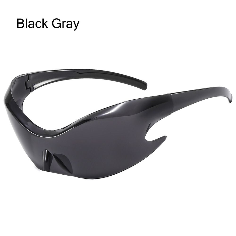Y2K Sports Punk Sunglasses for Women Men, 2025 New Trendy Retro Wrap Around 2000's Sun Glasses Lady One-piece Steampunk