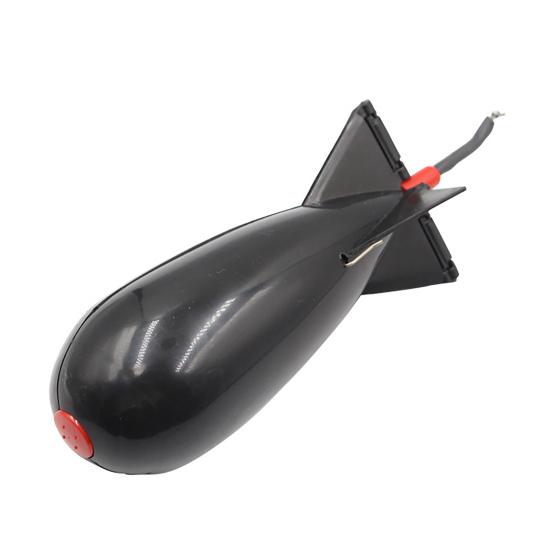 Ergonomic Rocket Shape 360 Degrees Rotating Bait Thrower Practical Large Capacity Lure Thrower Fishing Supplies