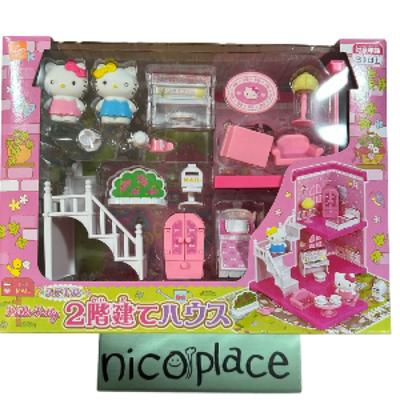 Hello Kitty Стильный двухэтажный дом Игровой набор Кукольный домик Sanrio
