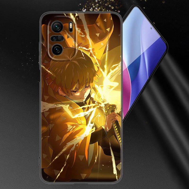 Чехол для телефона с изображением аниме «Убийца демонов» Agatsuma Zenitsu для Xiaomi Mi POCO X3 NFC GT M4 M3 12 11T 10T Pro A3 11 Lite NE 5G 12X 11i F3