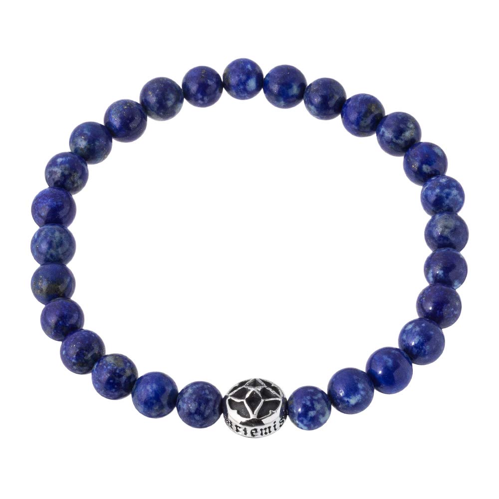 Коллекция Artemis Classic 2020AW: Красивый глубокий ультрамариновый лавровый браслет, изготовленный из натурального лазурита. Artemis Classic Трассировка Натуральный