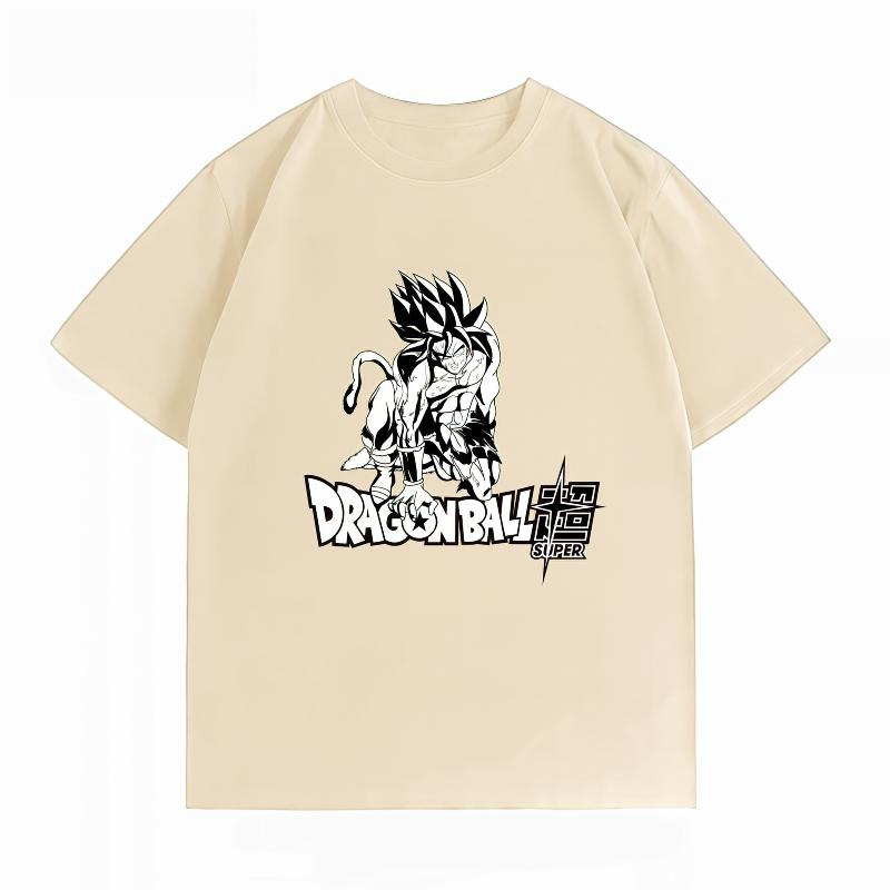 Dragon Ball Super Goku Super Saiyan 4 Print T-Shirt Casual Short Sleeve Cotton Anime Streetwear Unisex's T-Shirt