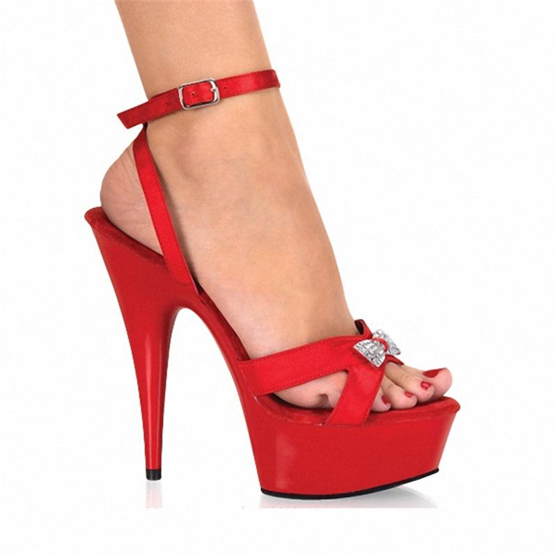 15 см каблуки на толстой подошве окрашенные римские туфли сандалии для стола вечеринки