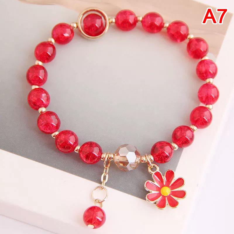Корейские цветы ромашки браслеты Богемный цветной пластиковый бисер