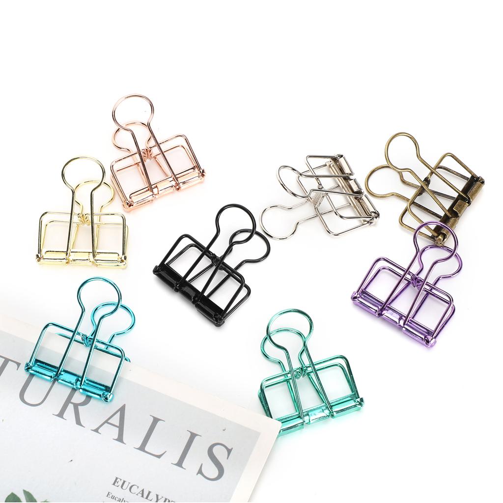 Hollow Dovetail Clip MultiColor Long Tail Binder Clips Paperclip Office Decorative Tool