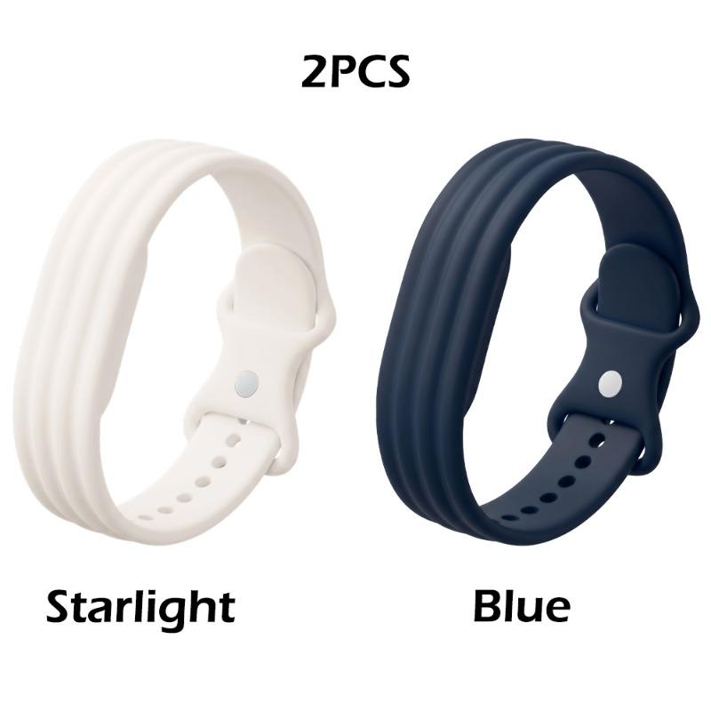 2 шт. Стильный силиконовый ремешок для Google Fitbit Air, водонепроницаемый, прочный, спортивный, мягкий, приятный для кожи, наручный ремешок для часов