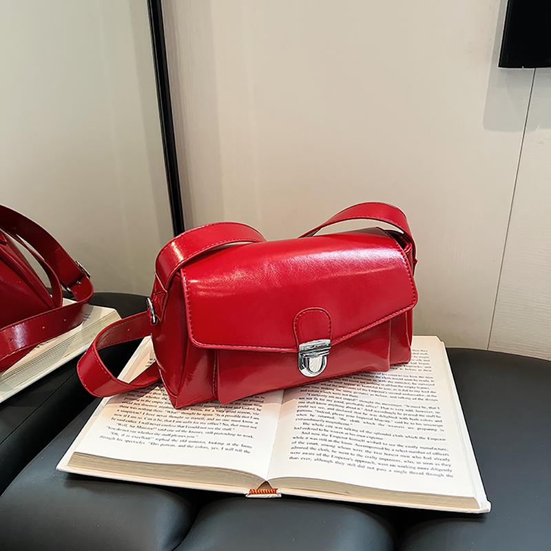 Винтажная масляно-вощеная кожаная простая квадратная сумка, модная универсальная сумка через плечо, женская новая сумка через плечо