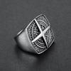 S925 Silver Ring Personalized Men's Ring Navigator Compass Viking Ring