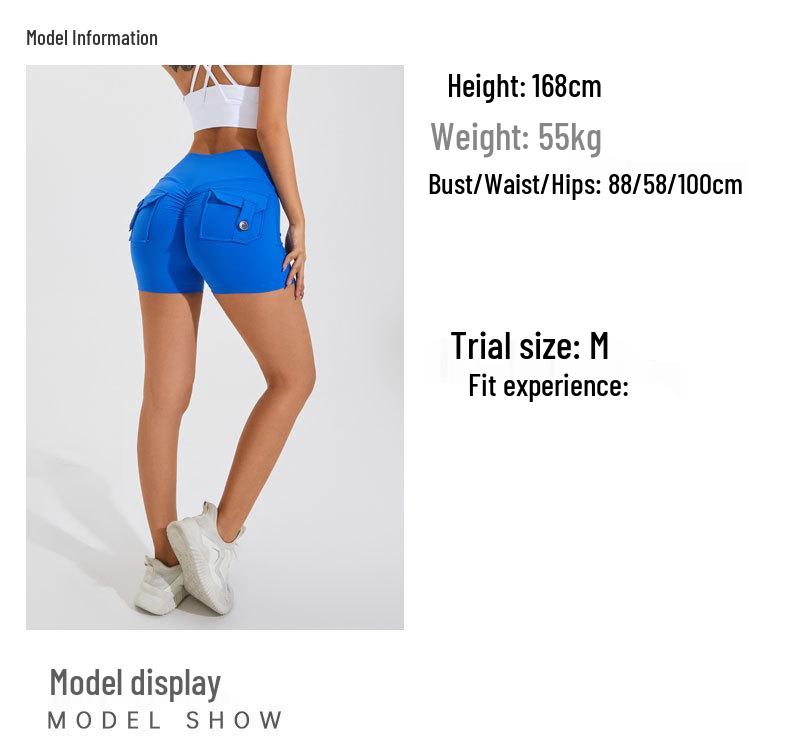 Women's Quick-Dry Fitness Yoga Shorts with Pocket