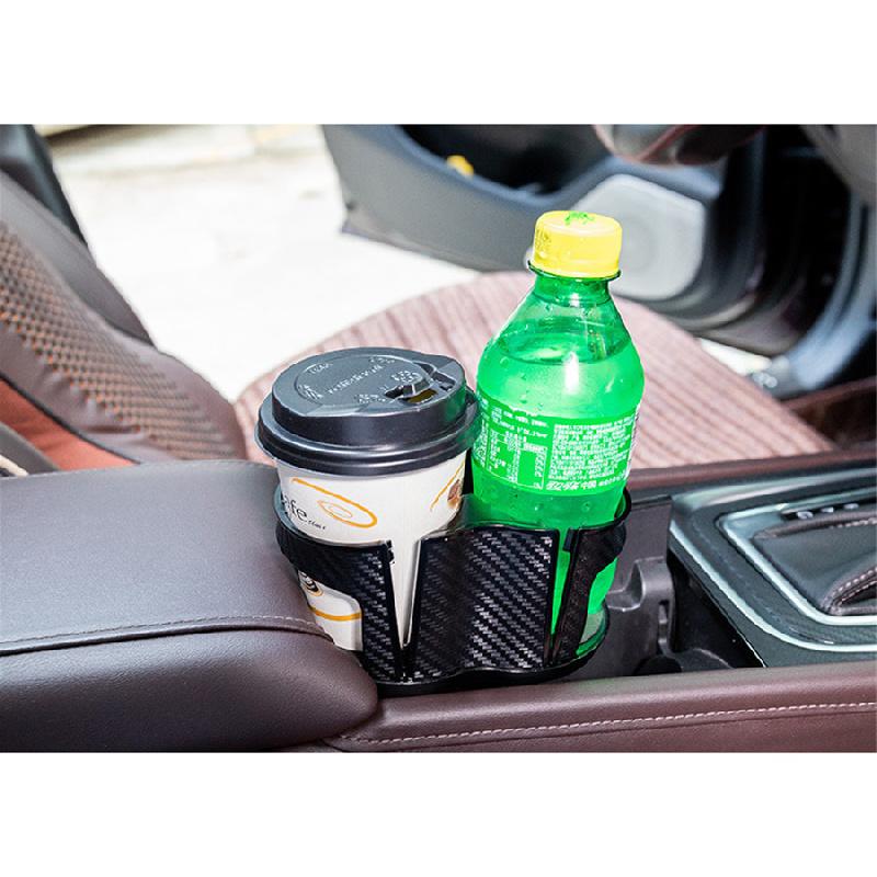 Многофункциональный черный автомобильный органайзер-контейнер с держателем для стакана, цвет карбона, X1
