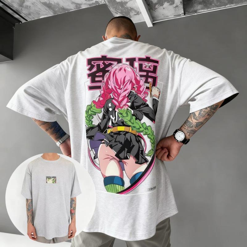 Demon Slayer Graphic T Shirt Men Women Oversized Streetwear Tee 2026 Summer Casual Cotton Short Sleeve Tops Vintage Fashion Y2k