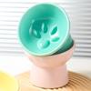 Multi-use Pet High Foot Bowl Slanted Mouth Dog Feeding Basin Cat Slow Food Bowl  Kitten Puppy