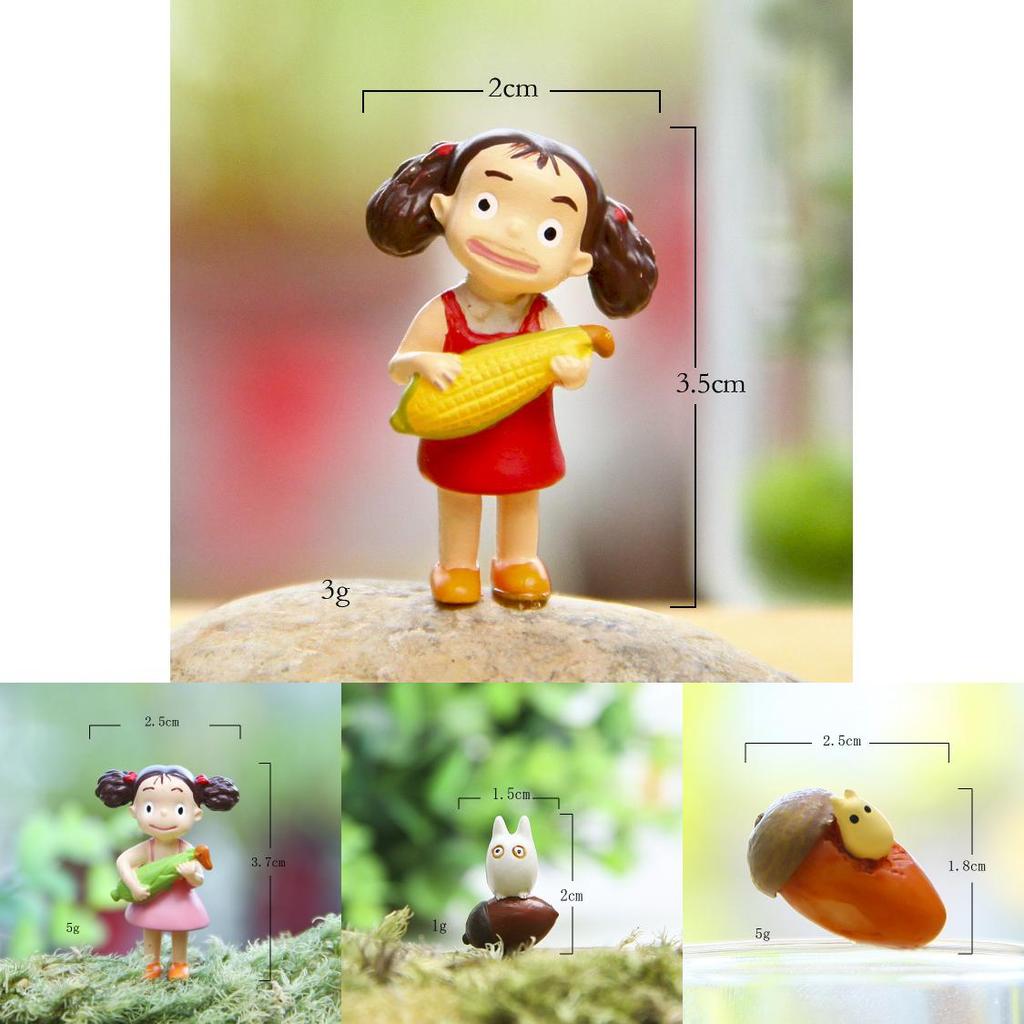 Cartoon Animal Resin Figurine For Garden Micro Landscape Diy Craft Gift