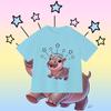 Футболка Moo Deng Tiny Baby Hippo Star Thailand Cute Pygmy Hippo Unisex для детей, мальчиков и девочек, с принтом, короткий рукав, круглый вырез