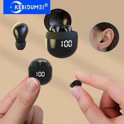 Невидимые наушники Мини-наушники Беспроводные наушники Bluetooth 5.3 с микрофоном Шумоподавление Внутриканальные гарнитуры