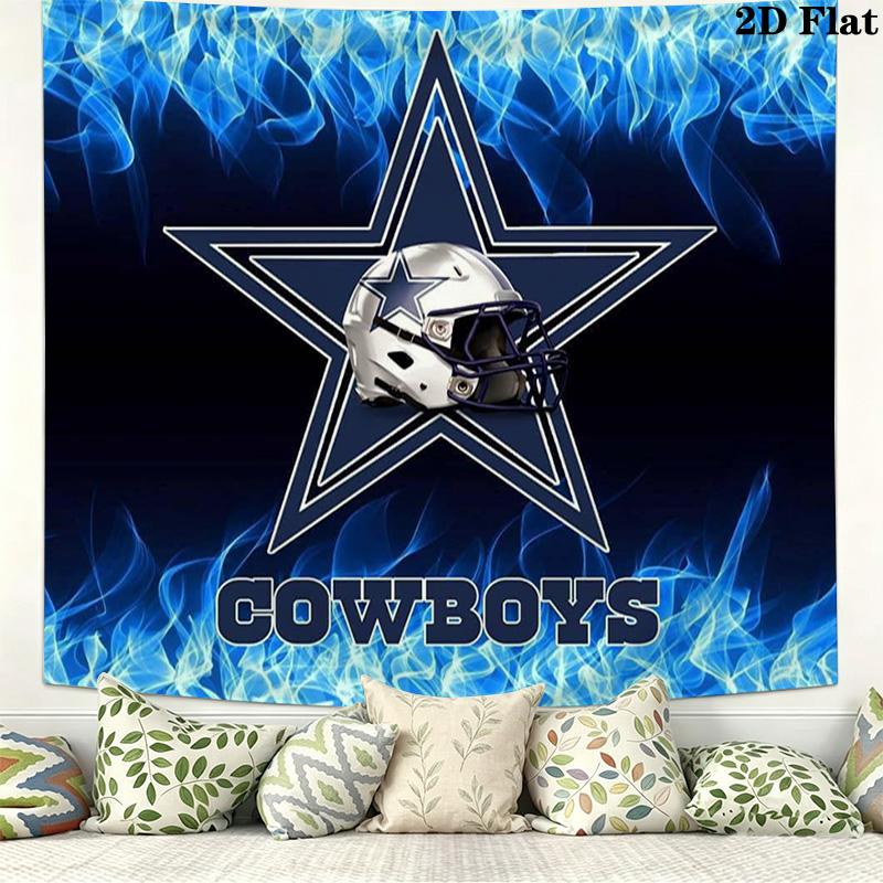 Логотип Dallas Cowboys Настенный гобелен Эстетичное настенное панно Печатный тканевый плед Декоративные гобелены для спальни гостиной Домашний декор