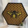 Bee Festival Wooden Sign Three-dimensional Multi-layer Wooden Ornaments Bee Festival Door Sign Wooden Sign Decoration