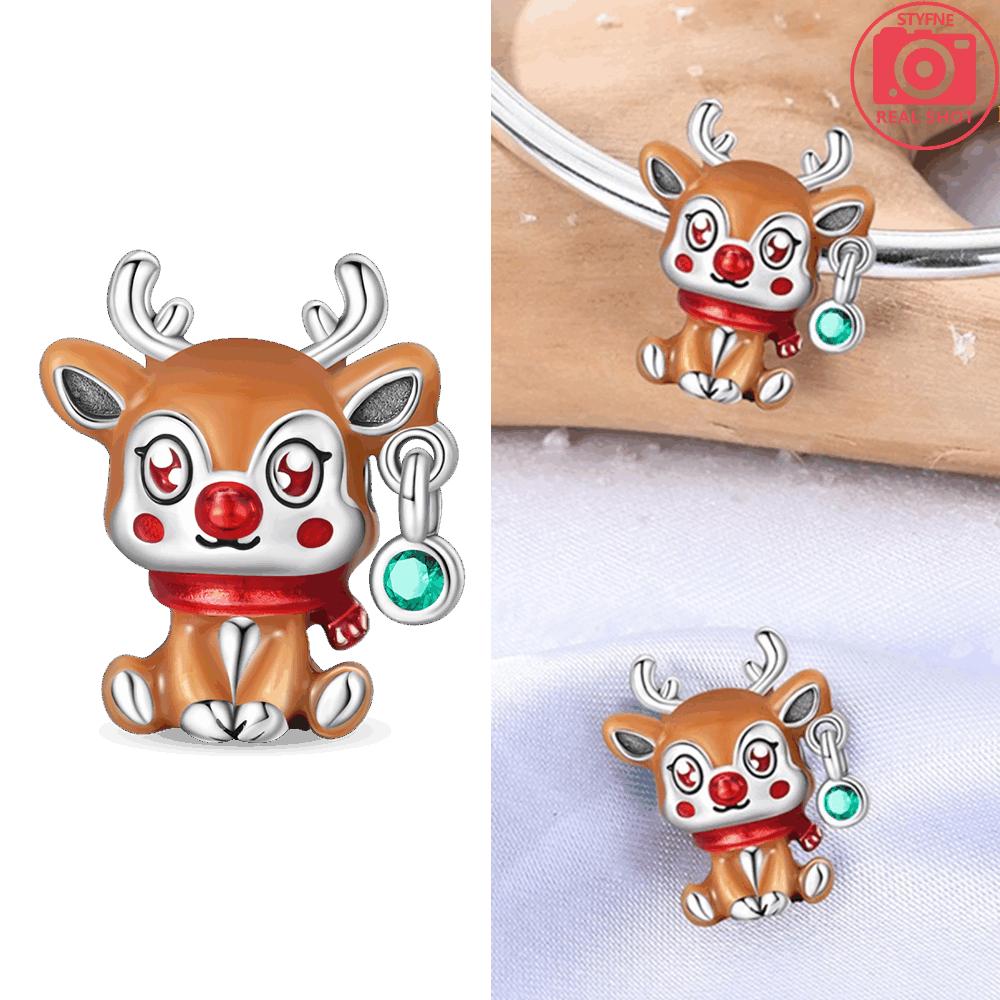 Оригинальный Шарм Медь Пингвин Синий Циркон Кролик Коала Животные Бусины Подходит Браслет Аксессуар Подарок Ювелирные изделия Сделай сам Женщины