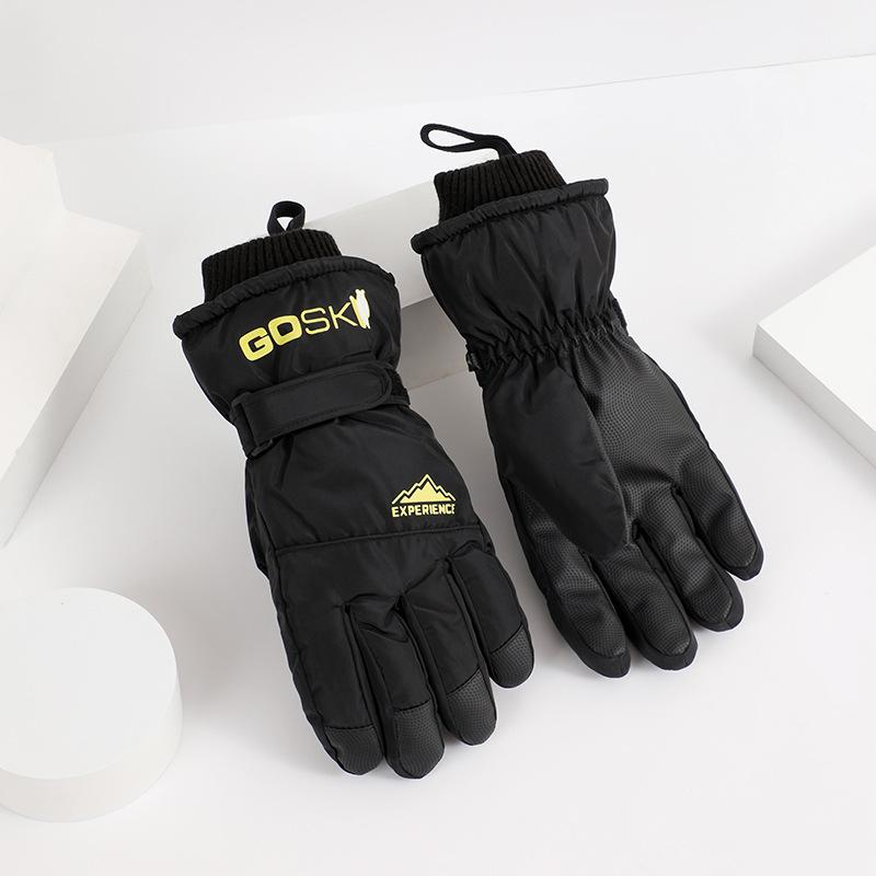 Winter Touch Screen Warm Gloves for Cold Proofing and Velvet Men and Women Ski Gloves Outdoor Thickened Fashionable Cycling Gloves