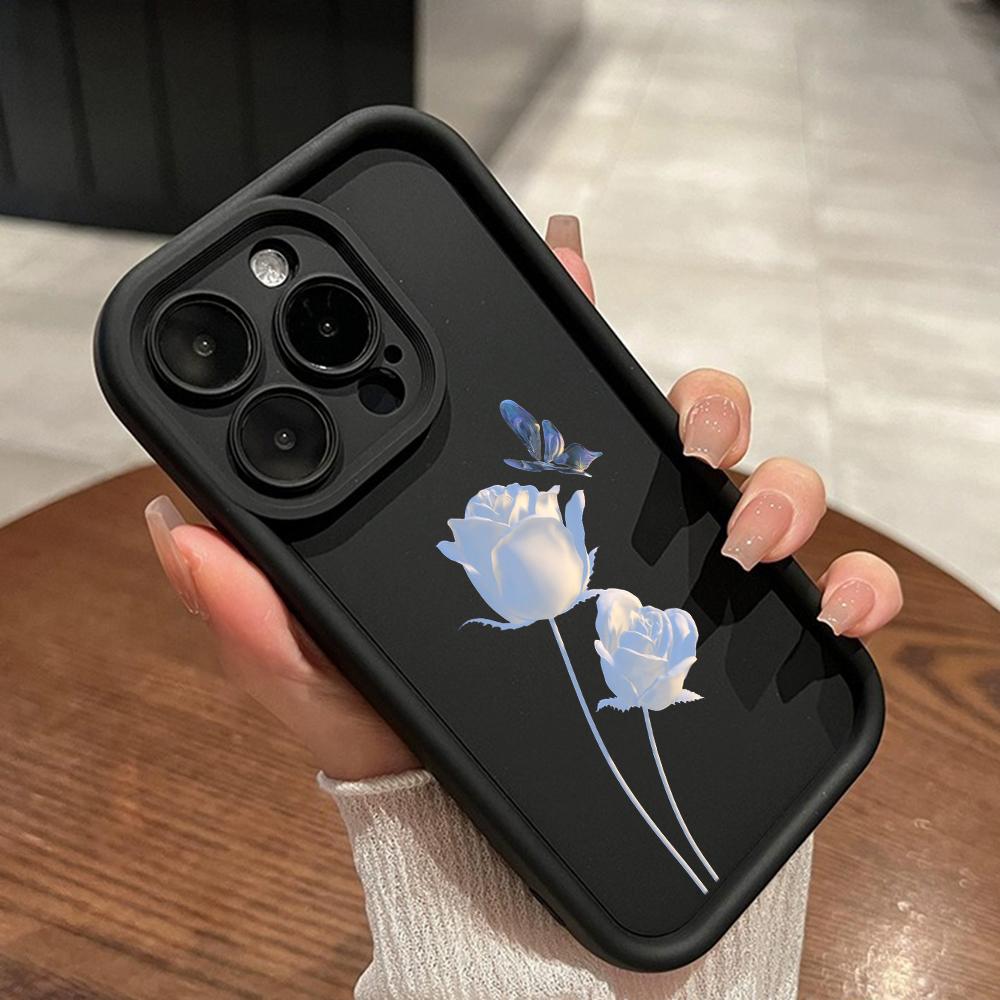 LZ16 цветочный силиконовый чехол для телефона Xiaomi 11 Lite 5G 14T Redmi 14C 13C A3 Note 12 11 9 10 13 Pro Plus противоударный задний чехол