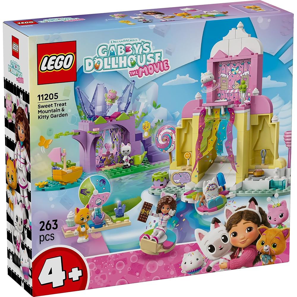 Lego Gabby's Dollhouse Candy Mountain and Kitty Garden Toy Building Set for Kids Ages 4-6