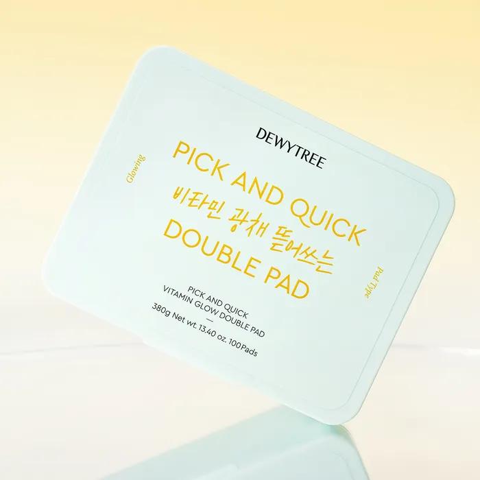 Pick & Quick Витаминное сияние Отшелушивающие двойные пэды 100 штук
