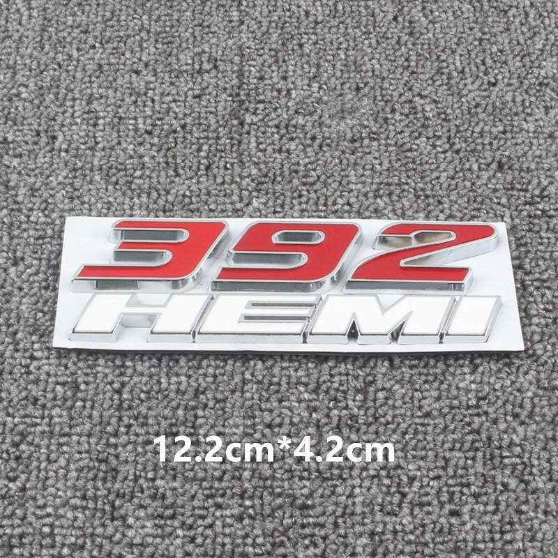 3D Metal 392 6.4L Hemi Engine Logo Badge Emblem Car Stickers For Dodge Charger Dart Caliber Journey Car Styling Accessories LL1