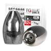 Funks Value Pack of 52 Tungsten Bullet Sinkers, TG, 3/8oz, 10.5g