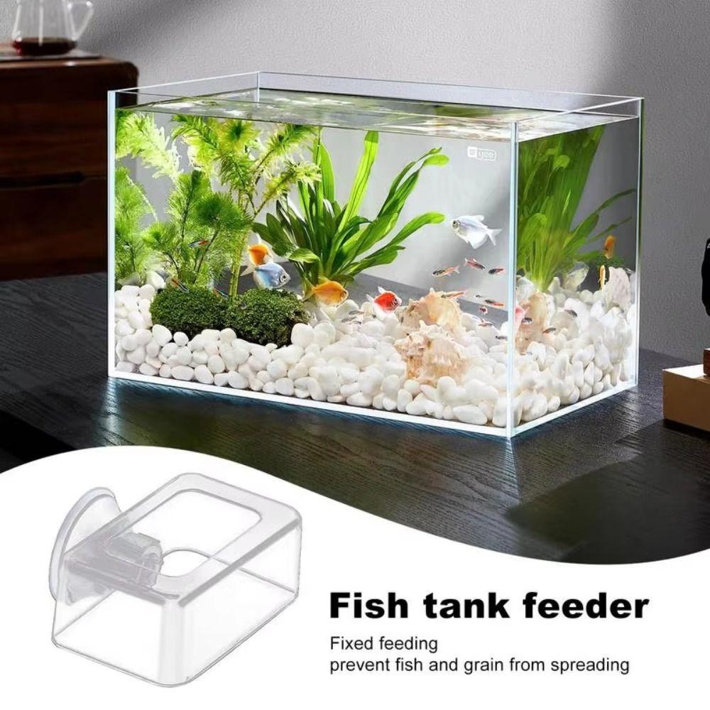 Акриловое кольцо для кормления аквариумных рыб, фиксированная плавающая кормушка-поднос для корма для мальков и креветок