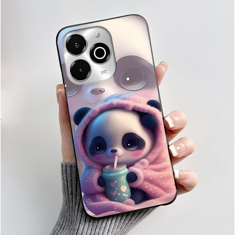 Phone Case For Umidigi G100X / G9X Case Luxury Cute Love Heart Rabbit Cartoon Funny Cover Black Soft Silicone Protective Casing
