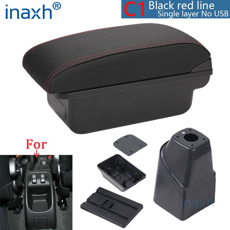 For PEUGEOT 206 Armrest Interior Parts 2017 Car Armrest box Retrofit parts Storage box car accessories Interior