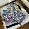 110*110cm Printed Shawl Oversize Head Wrap Headscarf Hair Sleeping Bandanas Large Cotton Feeling Square Scarf Summer Shawl