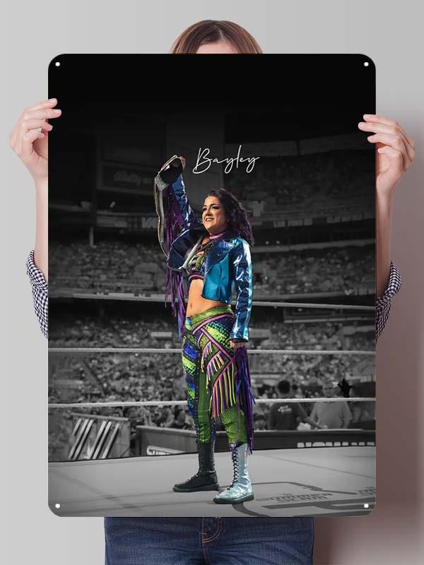 Bayley Alexa Bliss Metal Signs Wrestler Posters Room Decor Items Aesthetic Decoration Living Room Vintage Metal Plate Wall Art