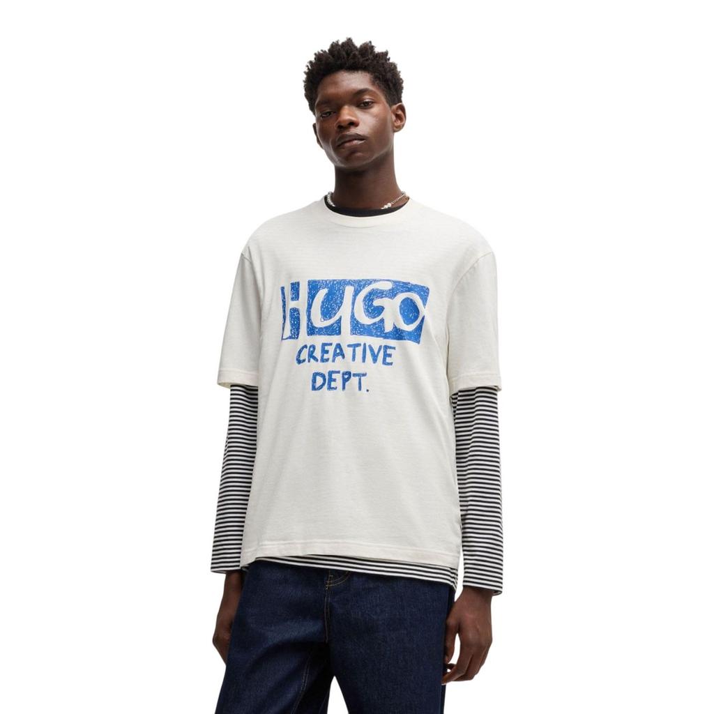 Hugo Mens Nugocrea Artwork Logo T-Shirt